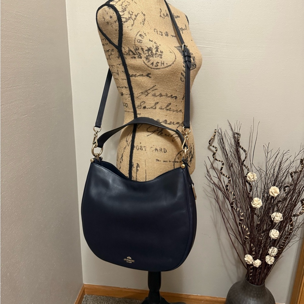 Coach Dark Blue Leather Nomad Handbag